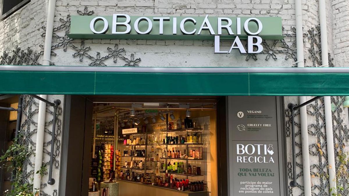Fachada da loja O Boticário Lab